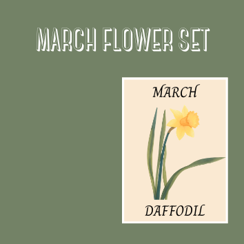 BIRTH FLOWER SETS