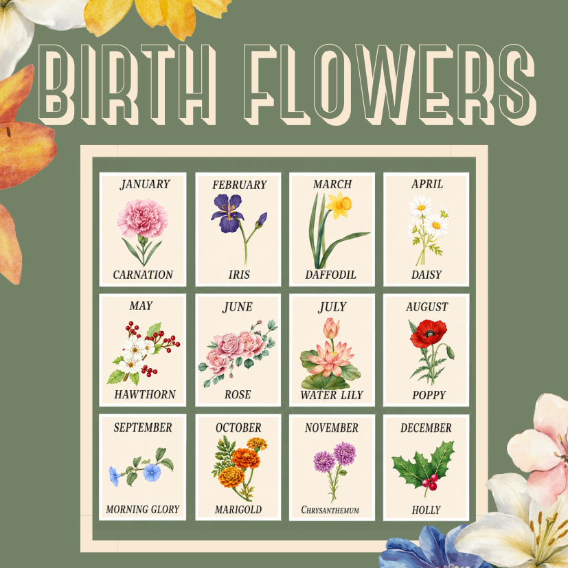 BIRTH FLOWER SETS