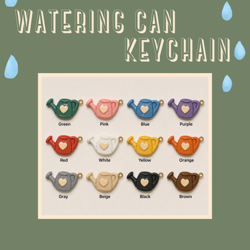 Watering can keychain